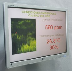 Large digital analogue data TFT/LCD/LED screen indicator (CO2, Temperature, Humidity, Air quality ).