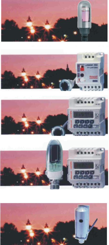 Lumandar Honeywell. Sondas crepusculares FF-LUAN44,Sensores FF-LESA.