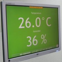 Indicador/ visualizador pantalla TFT/LCD/LED PTH5 Temperatura y Humedad segun RITE RD1826