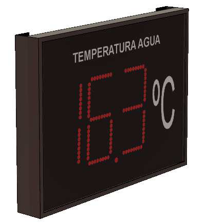 Indicador/ visualizador displays segmentos DTH Temperatura y Humedad segun RITE RD1826