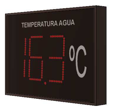 Indicador pantalla TFT/LCD/LED PTH5-P Temperatura ,Humedad y pH segun RITE para piscinas.